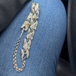 1950s Corro silver Coloured Chain Bracelet